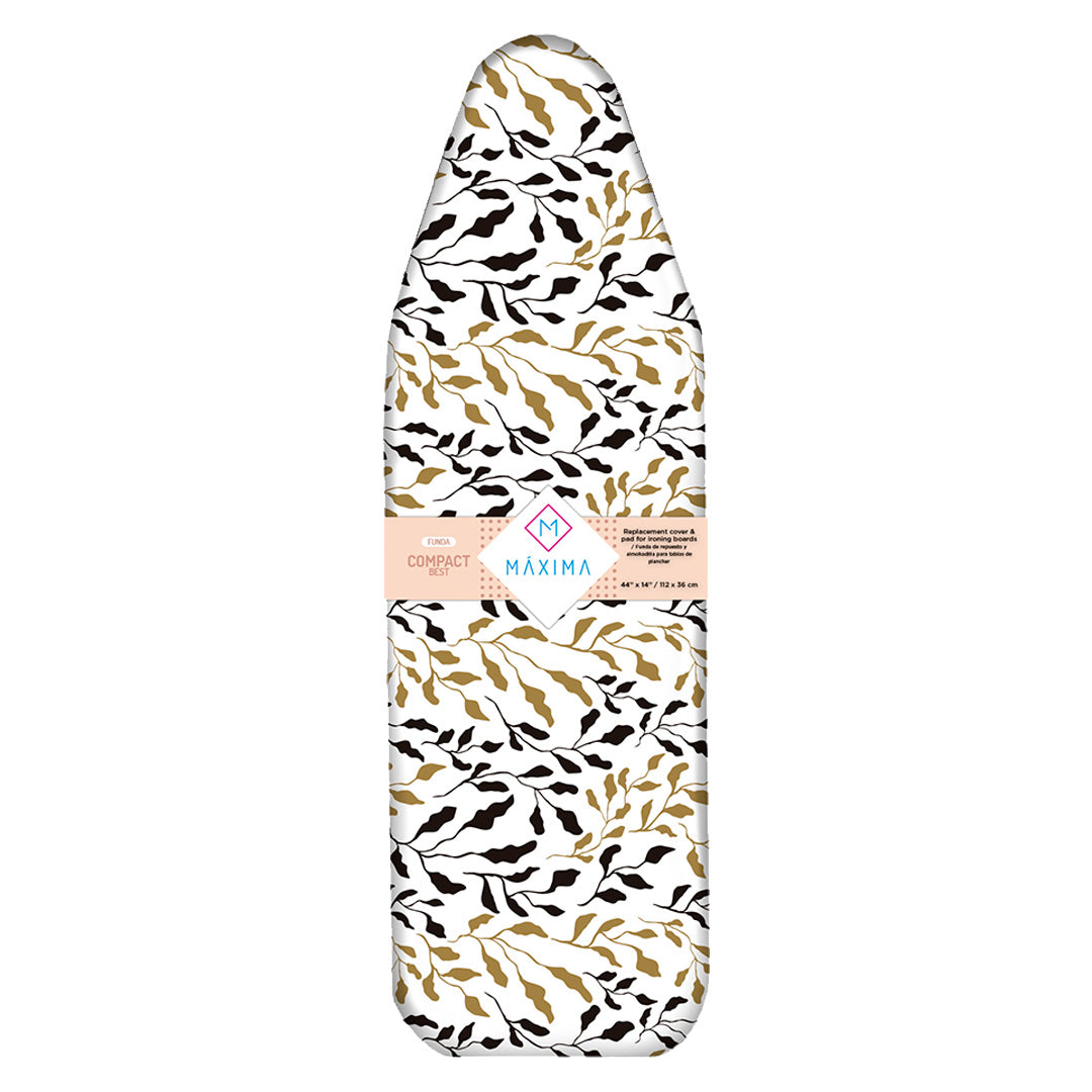 COMBO BURRO DE PLANCHAR HANDY 110x33CM. + FUNDA MAXIMA HOGAR