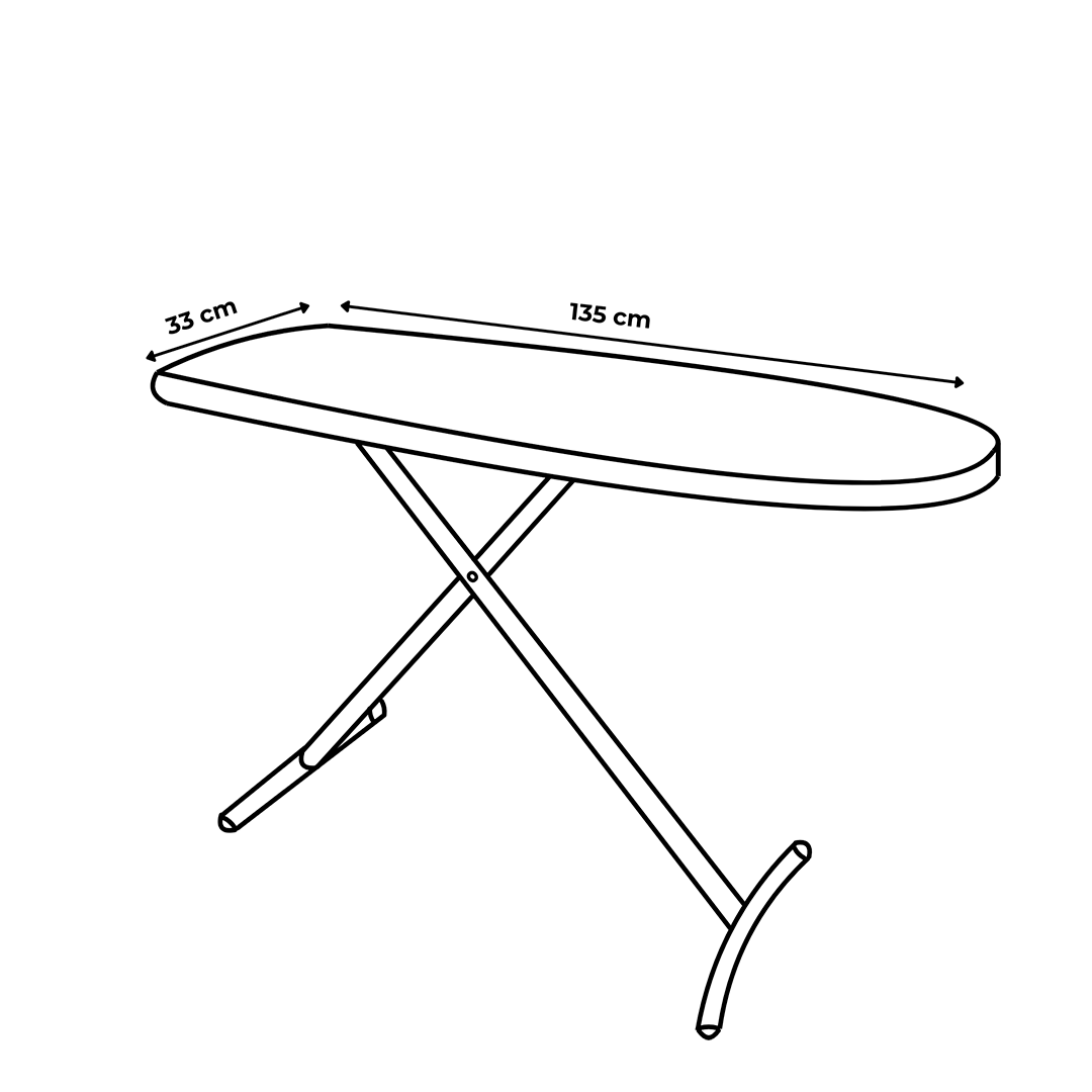 Caja con 4 burros de planchar Standard T-Leg