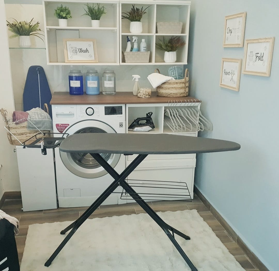 Burro de planchar Wide Pro Máxima 122×46 cm | Robusta, plegable y ajustable