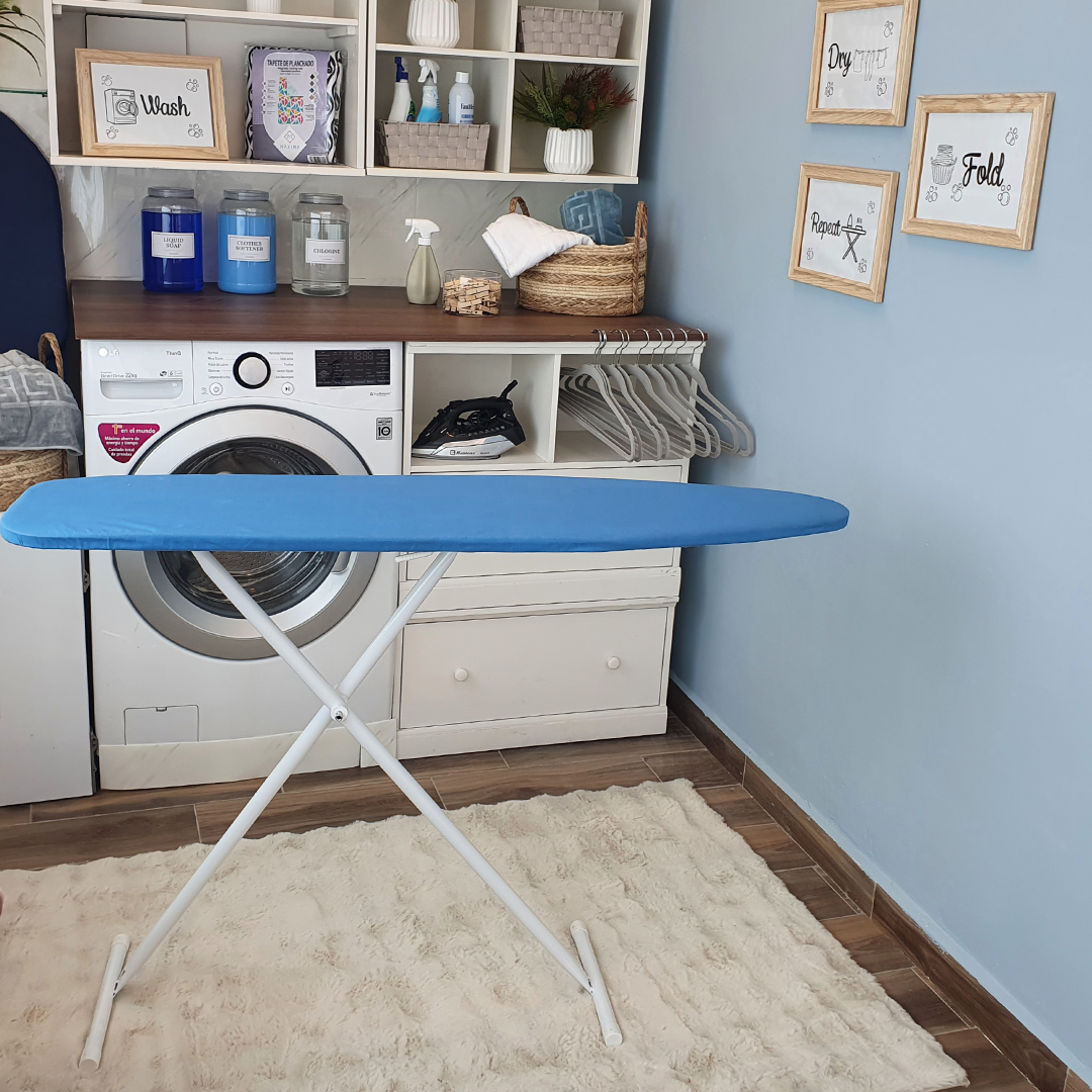 Burro de planchar T-Leg 135×33 cm Máxima Hogar | Plegable, ligera y ajustable