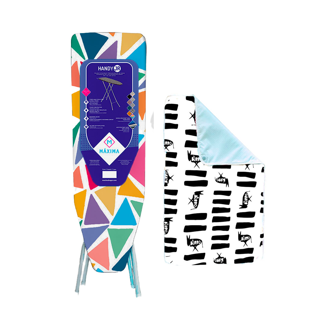 Combo burro de planchar Handy jr Triangles + Tapete de planchado Burros