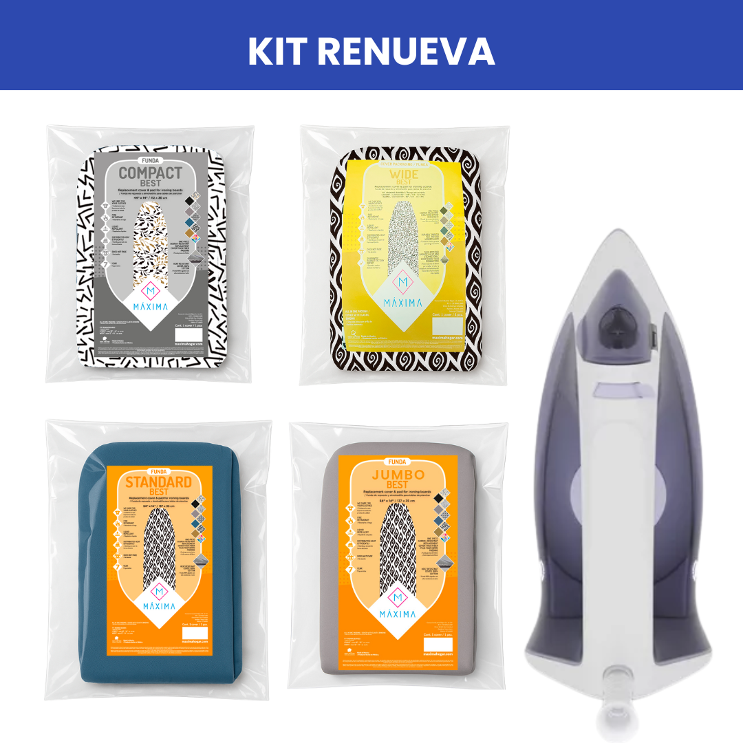 KIT DE PLANCHADO RENUEVA (FUNDA DE REPUESTO + PLANCHA)